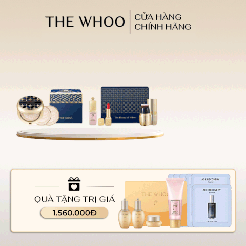 Bộ Trang Điểm Nền Whoo Cheongidan Radiant Essence Cushion No.21