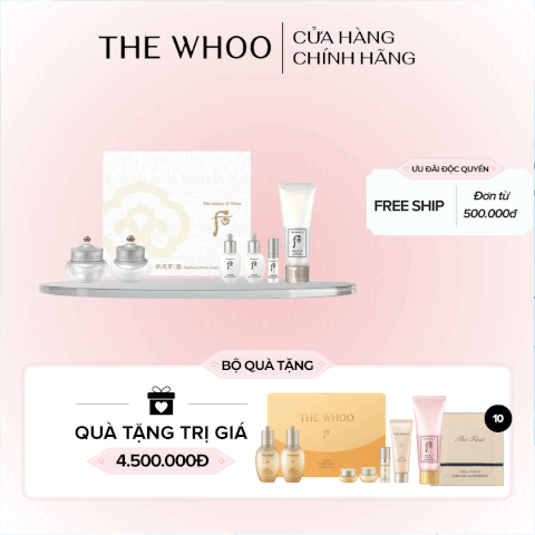 Set Cao Làm Mờ Nám Whoo Gongjinhyang Seol Radiant White Ultimate Corrector 2pcs Special Set