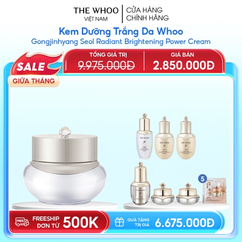 Kem dưỡng trắng da Whoo Gongjinhyang Seol Radiant White Moisture Cream