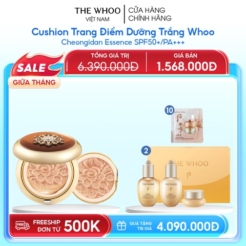 Cushion Trang Điểm Dưỡng Trắng Whoo Cheongidan Essence SPF50+/PA+++