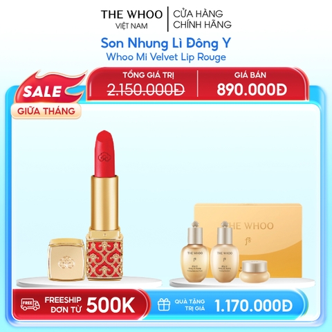 Son Nhung Lì Đông Y Whoo Mi Velvet Lip Rouge