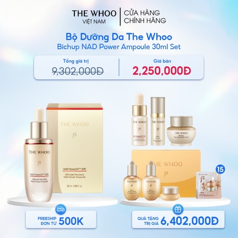 Bộ Dưỡng Da The Whoo Bichup NAD Power Ampoule 30ml Set