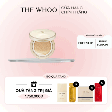Cushion Trang Điểm Trẻ Hóa Gongjinhyang Mi Luxury Golden Cushion Glow
