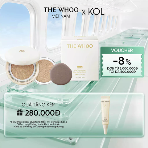 [KOL x The Whoo] Phấn Nước Cushion The Whoo Royal Complexion Glow