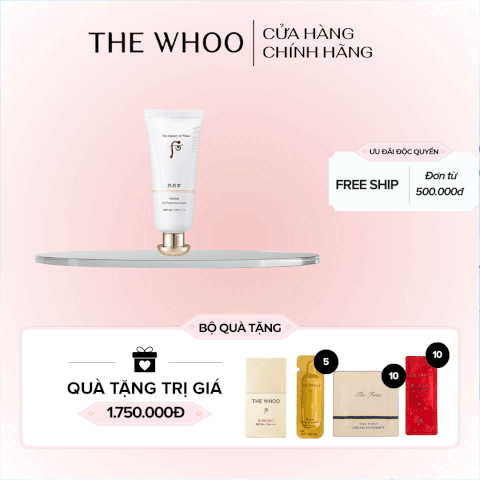 Kem chống nắng cho da nhạy cảm Gongjinhyang Fresh Sun Cream SPF50+/PA++++
