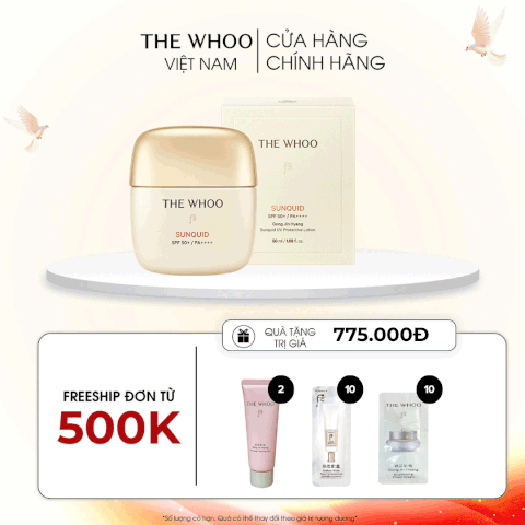 Kem chống nắng Whoo Gongjinhyang Sunquid Uv Protective Lotion