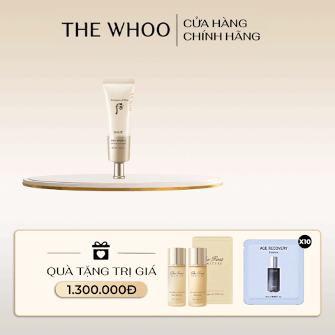 Kem chống nắng Whoo Vàng Anti Wrinkle UV Protective SPF50+, PA++++