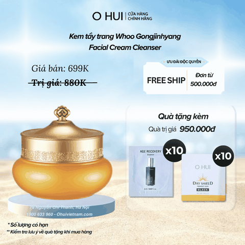 Kem tẩy trang Whoo Gongjinhyang Facial Cream Cleanser