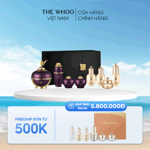 Set kem dưỡng vùng mắt hoàn lưu cao Whoo Hwanyu Imperial Youth Eye Cream