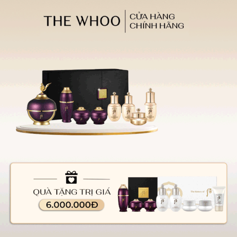 Set kem dưỡng vùng mắt hoàn lưu cao Whoo Hwanyu Imperial Youth Eye Cream