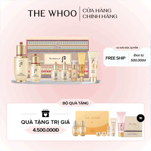 Set Tinh chất chống lão hóa Whoo Bichup Self- Generating 2pcs