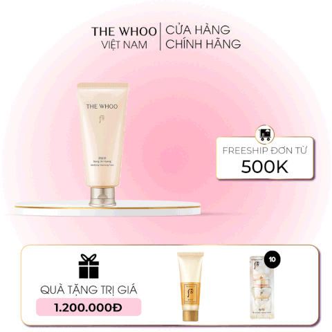 Sữa rửa mặt Whoo dưỡng ẩm Gongjinhyang Facial Foam Cleanser
