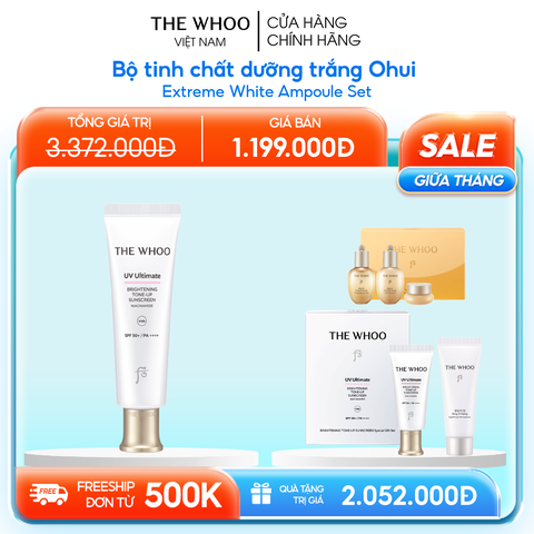 Bộ Kem Chống Nắng Nâng Tone Whoo UV Ultimate Ultimate Brightening