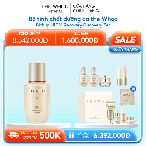 Bộ Tinh chất Trẻ Hóa Whoo Bichup Ultimate Recovery Discovery Set