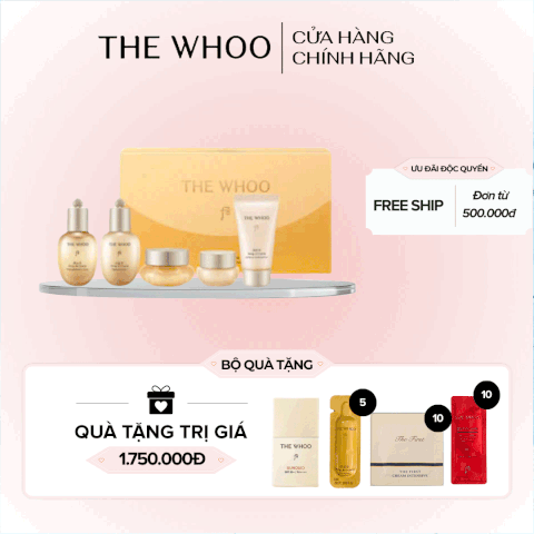 Bộ Dưỡng Da Whoo Gongjinhyang 3PCS Special Set Holiday