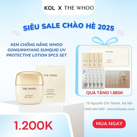 Kem chống nắng Whoo Gongjinhyang Sunquid Uv Protective Lotion