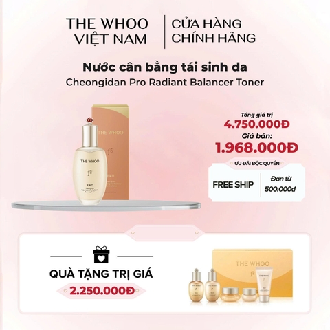 Nước cân bằng tái sinh da Cheongidan Pro Radiant Balancer Toner