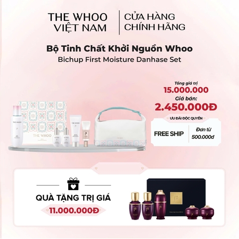 Bộ Tinh Chất Khởi Nguồn Whoo Bichup First Moisture Danhase Y25 Set