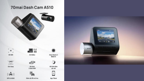 Camera hành trình 70mai A510 ra mắt, bản nâng cấp của A500S