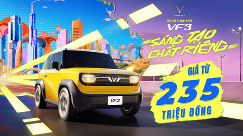 VinFast VF3 ra mắt có giá từ 235 triệu đồng, đặt sớm nhiều ưu đãi