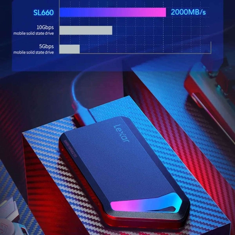 Ổ cứng di động Lexar® SL660 BLAZE Gaming Portable SSD