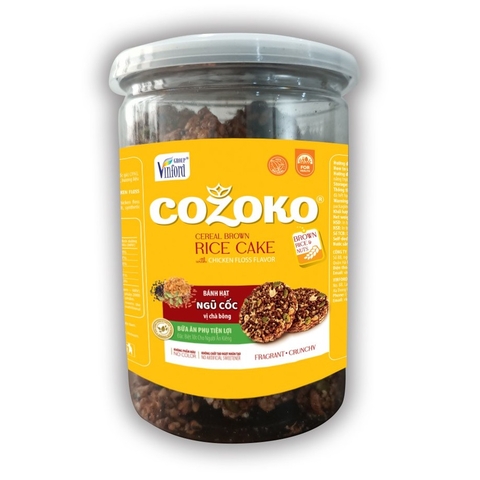 Bánh hạt ngũ cốc Cozoko - Vị chà bông dạng hộp tròn