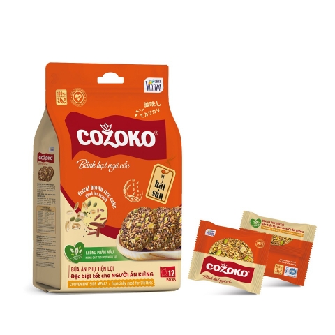 Bánh hạt ngũ cốc Cozoko - Vị hải sản dạng túi