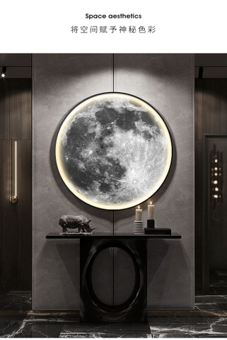 Hộp Đèn Decor Mặt Trăng Đèn Led Có Điều Khiển Remot Dán Tường Hoặc Treo Tường - Đèn Decor Đèn Ngủ Decor
