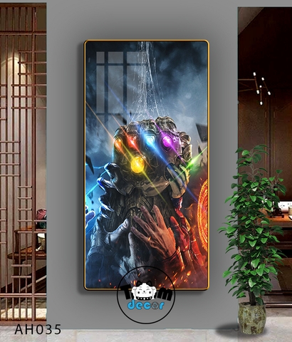 Tranh Người Nhện-Marvel-Samurai-Batman-Iron man - Tranh Tráng Gương Khổ Dọc AH035