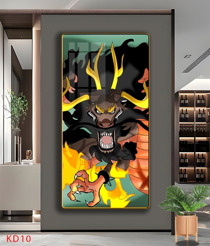 Tráng Gương ONE PIECE Tranh Dọc KAIDO - Tranh Hải Tặc - KD10