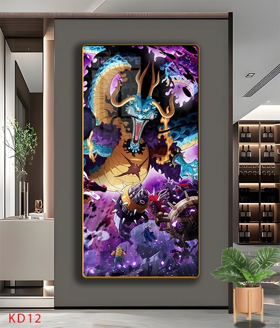 Tráng Gương ONE PIECE Tranh Dọc KAIDO - Tranh Hải Tặc - KD12