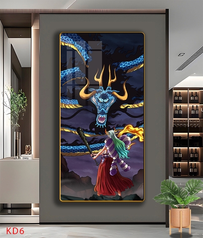Tráng Gương ONE PIECE Tranh Dọc KAIDO - Tranh Hải Tặc - KD6