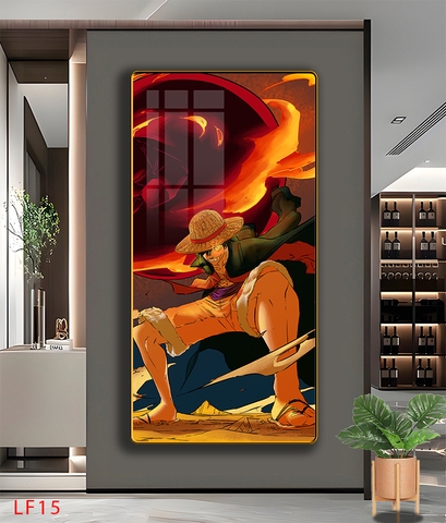 Tráng Gương ONE PIECE Tranh Dọc Luffy-Zoro-Law-Sanji - Tranh Hải Tặc - LF15