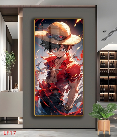 Tráng Gương ONE PIECE Tranh Dọc Luffy-Zoro-Law-Sanji - Tranh Hải Tặc - LF17