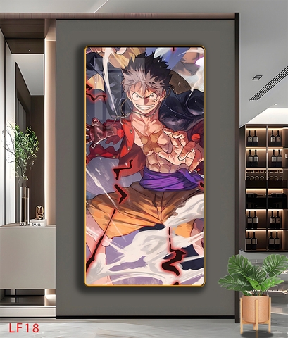 Tráng Gương ONE PIECE Tranh Dọc Luffy-Zoro-Law-Sanji - Tranh Hải Tặc - LF18