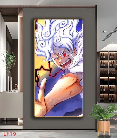Tráng Gương ONE PIECE Tranh Dọc Luffy-Zoro-Law-Sanji - Tranh Hải Tặc - LF19