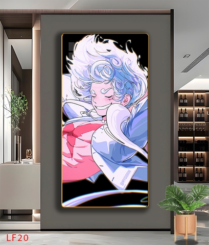 Tráng Gương ONE PIECE Tranh Dọc Luffy-Zoro-Law-Sanji - Tranh Hải Tặc - LF20