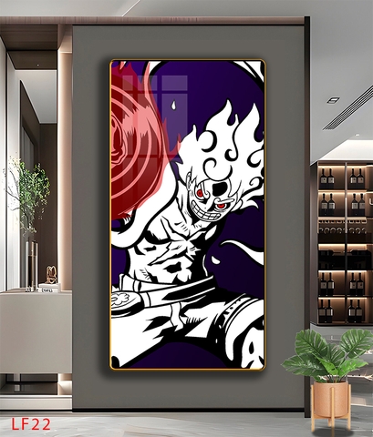 Tráng Gương ONE PIECE Tranh Dọc Luffy-Zoro-Law-Sanji - Tranh Hải Tặc - LF22