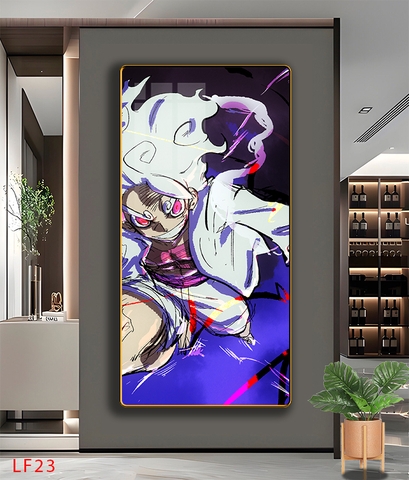 Tráng Gương ONE PIECE Tranh Dọc Luffy-Zoro-Law-Sanji - Tranh Hải Tặc - LF23