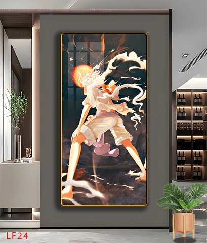 Tráng Gương ONE PIECE Tranh Dọc Luffy-Zoro-Law-Sanji - Tranh Hải Tặc - LF24