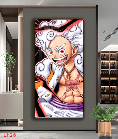 Tráng Gương ONE PIECE Tranh Dọc Luffy-Zoro-Law-Sanji - Tranh Hải Tặc - LF26