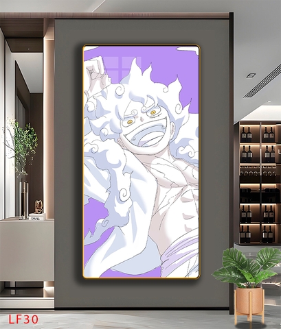 Tráng Gương ONE PIECE Tranh Dọc Luffy-Zoro-Law-Sanji - Tranh Hải Tặc - LF30