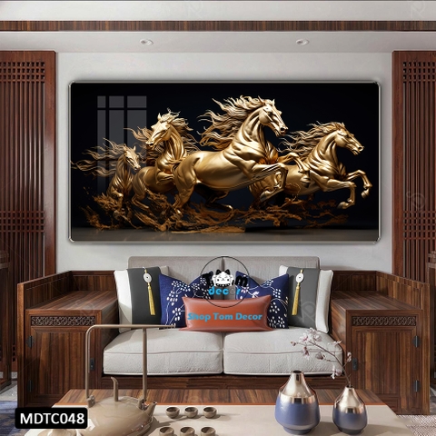 Tranh Tráng Gương Mã Đáo Thành Công - MDTC048 - Tomdecor