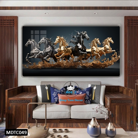 Tranh Tráng Gương Mã Đáo Thành Công - MDTC049 - Tomdecor