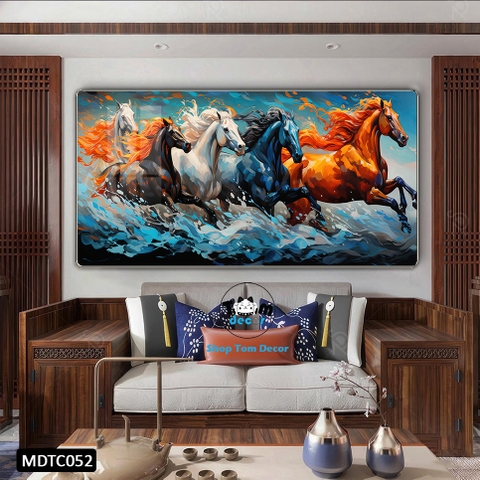 Tranh Tráng Gương Mã Đáo Thành Công - MDTC052 - Tomdecor