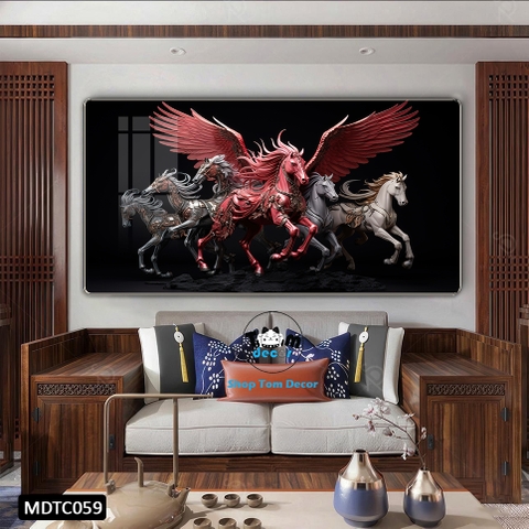 Tranh Tráng Gương Mã Đáo Thành Công - MDTC059 - Tomdecor