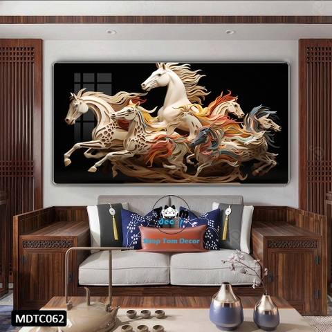 Tranh Tráng Gương Mã Đáo Thành Công - MDTC062 - Tomdecor
