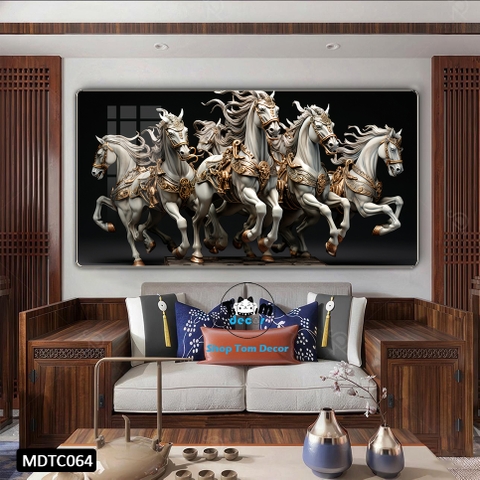 Tranh Tráng Gương Mã Đáo Thành Công - MDTC064 - Tomdecor