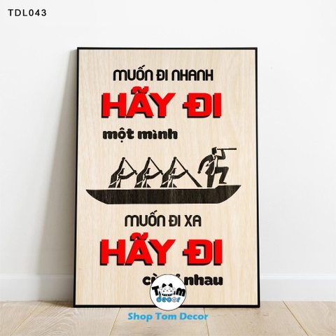Tranh Động Lực 30x40,40x60,60x90cm Tranh Canvas Có Khung Composite Treo Tường Tranh Slogan Động Lực - TDL043