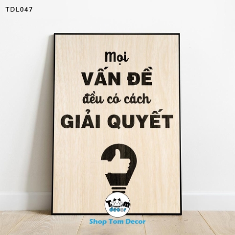 Tranh Động Lực 30x40,40x60,60x90cm Tranh Canvas Có Khung Composite Treo Tường Tranh Slogan Động Lực - TDL047